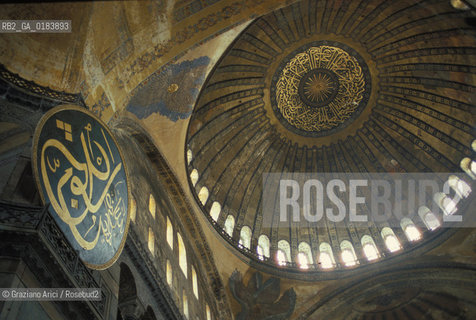 ( TURCHIA ) ISTANBUL : SANTA SOFIA   - © 1986 Graziano Arici/Rosebud2 / GEO / CUPOLA