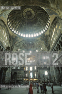 ( TURCHIA ) ISTANBUL : SANTA SOFIA   - © 1986 Graziano Arici/Rosebud2 / GEO / CUPOLA