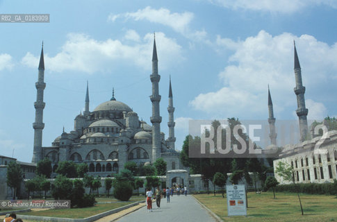( TURCHIA ) ISTANBUL : MOSCHEA  DEL SULTANO AHMET ( MOSCHEA BLU )   - © 1986 Graziano Arici/Rosebud2 / GEO