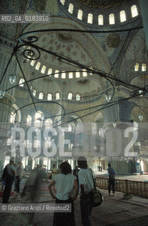 ( TURCHIA ) ISTANBUL : MOSCHEA  DEL SULTANO AHMET ( MOSCHEA BLU )   - © 1986 Graziano Arici/Rosebud2 / GEO