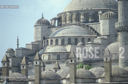 ( TURCHIA ) ISTANBUL : MOSCHEA  DEL SULTANO AHMET ( MOSCHEA BLU )   - © 1986 Graziano Arici/Rosebud2 / GEO / CUPOLA