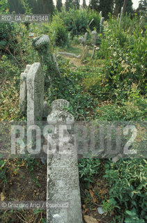 ( TURCHIA ) ISTANBUL : IL GRANDE CIMITERO  ISLAMICO DI USKUDAR   - © 1986 Graziano Arici/Rosebud2 / GEO