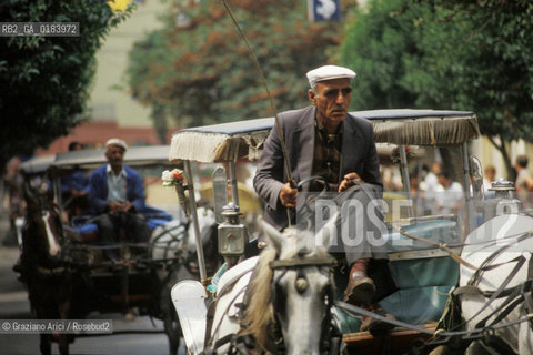 ( TURCHIA ) ISTANBUL : BOSFORO - ISOLE DEI PRINCIPI  - CARROZZA  - © 1986 Graziano Arici/Rosebud2 / GEO /