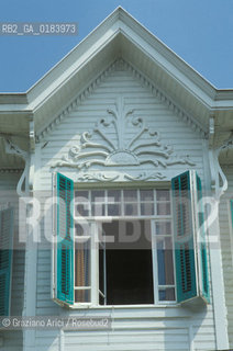 ( TURCHIA ) ISTANBUL : BOSFORO - ISOLE DEI PRINCIPI  - CILLA IN LEGNO  - © 1986 Graziano Arici/Rosebud2 / GEO /