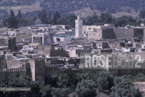 ( MAROCCO ) FEZ : LE MURA E LA MEDINA - © 1996 Graziano Arici/Rosebud2 / GEO /