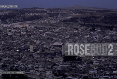 ( MAROCCO ) FEZ : VISTA DELLA MEDINA - FES EL BALI  - © 1996 Graziano Arici/Rosebud2 / GEO /