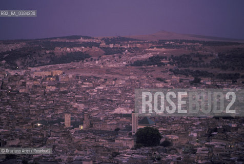 ( MAROCCO ) FEZ : VISTA DELLA MEDINA - FES EL BALI  - © 1996 Graziano Arici/Rosebud2 / GEO /