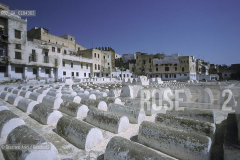 ( MAROCCO ) FEZ :  FES EL BALI  - CIMITERO EBRAICO   - © 1996 Graziano Arici/Rosebud2 / GEO / EBREI