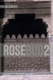 ( MAROCCO ) FEZ :  FES EL BALI  - MEDERSA  (MADRASA ) SCUOLA CORANICA BOU INANIA   - © 1996 Graziano Arici/Rosebud2 / GEO