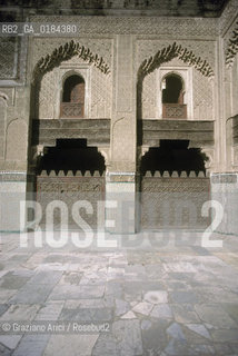 ( MAROCCO ) FEZ :  FES EL BALI  - MEDERSA  (MADRASA ) SCUOLA CORANICA BOU INANIA   - © 1996 Graziano Arici/Rosebud2 / GEO