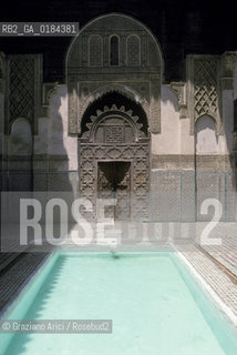 ( MAROCCO ) FEZ :  FES EL BALI  - MEDERSA  (MADRASA ) SCUOLA CORANICA ES SAHARIJ   - © 1996 Graziano Arici/Rosebud2 / GEO / FONTANA