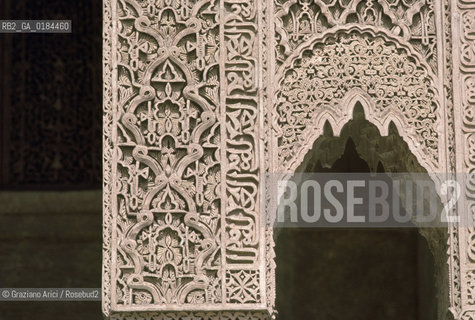 ( MAROCCO ) MARRAKECH :  MEDINA -  TOMBE SAADIANE  - © 1996 Graziano Arici/Rosebud2 / GEO