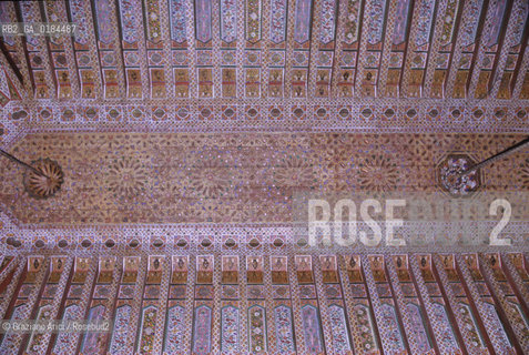 ( MAROCCO ) MARRAKECH :  -  PALAIS DE LA BAHIA  - SOFFITTO IN LEGNO  - © 1996 Graziano Arici/Rosebud2 / GEO