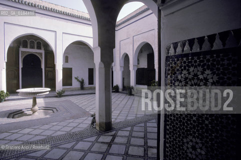 ( MAROCCO ) MARRAKECH :  -  PALAIS DE LA BAHIA   - © 1996 Graziano Arici/Rosebud2 / GEO