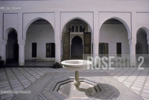 ( MAROCCO ) MARRAKECH :  -  PALAIS DE LA BAHIA   - © 1996 Graziano Arici/Rosebud2 / GEO