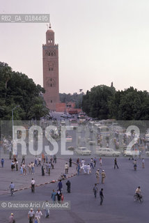 ( MAROCCO ) MARRAKECH :  -  IL MINARETO KOUTOUBIA - © 1996 Graziano Arici/Rosebud2 / GEO