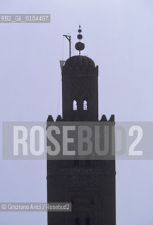 ( MAROCCO ) MARRAKECH :  -  IL MINARETO KOUTOUBIA - © 1996 Graziano Arici/Rosebud2 / GEO