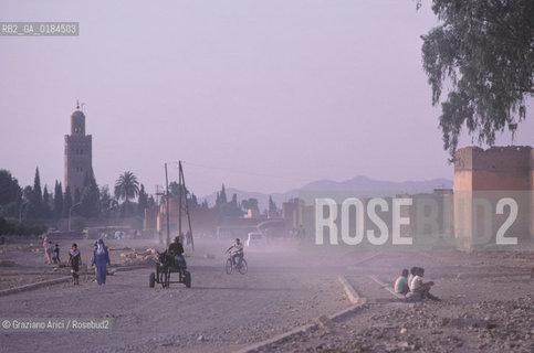 ( MAROCCO ) MARRAKECH :  -  LE MURA - © 1996 Graziano Arici/Rosebud2 / GEO