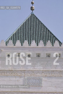 ( MAROCCO ) RABAT :  IL MAUSOLEO DI RE MOHAMED V  - © 1996 Graziano Arici/Rosebud2 / GEO /