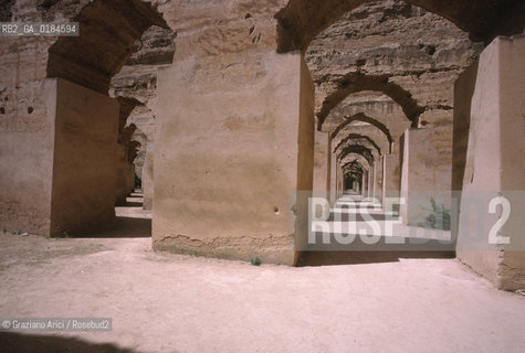 ( MAROCCO ) MEKNES :  LA CITTA IMPERIALE -  SCUDERIE E GRANAI - © 1996 Graziano Arici/Rosebud2 / GEO /