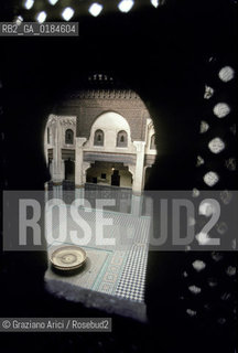 ( MAROCCO ) MEKNES : - MEDERSA  (MADRASA ) SCUOLA CORANICA BOU INANIA   - © 1996 Graziano Arici/Rosebud2 / GEO