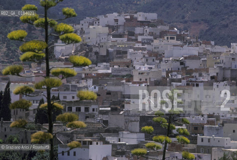 ( MAROCCO ) MOULAY IDRISS : LA MEDINA   - © 1996 Graziano Arici/Rosebud2 / GEO /