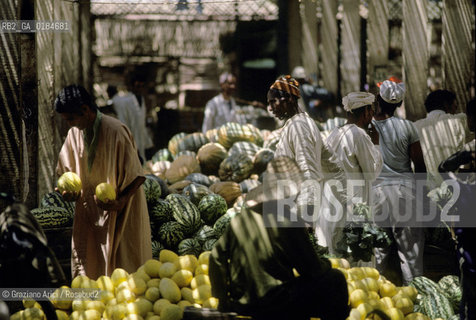 ( MAROCCO ) MAROCCO DEL SUD : ZONA PRESEDERTICA DEL TAFILALET  - OASI DI RISSANI - © 1996 Graziano Arici/Rosebud2 / GEO / MERCATO
