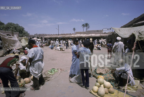 ( MAROCCO ) MAROCCO DEL SUD : ZONA PRESEDERTICA DEL TAFILALET  - OASI DI RISSANI - © 1996 Graziano Arici/Rosebud2 / GEO / MERCATO