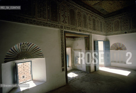 ( MAROCCO ) MAROCCO DEL SUD : OASI DI OUARZAZATE  - © 1996 Graziano Arici/Rosebud2 / GEO  / INTERNO DI UNA CASBAH