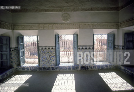 ( MAROCCO ) MAROCCO DEL SUD : OASI DI OUARZAZATE  - © 1996 Graziano Arici/Rosebud2 / GEO / INTERNO DI UNA CASBAH