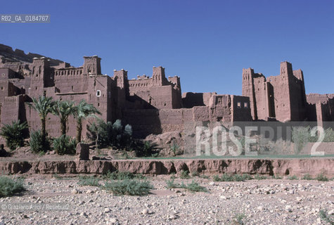 ( MAROCCO ) SUD DEL MAROCCO : KASBAH DI AIT BENHADDOU   - © 1996 Graziano Arici/Rosebud2 / GEO