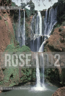( MAROCCO ) ALTO ATLANTE : CASCATE DI OUZOUD  - © 1996 Graziano Arici/Rosebud2 / GEO