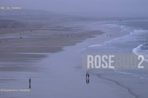 ( MAROCCO ) COSTA ATLANTICA : SPIAGGIA DI ESSAOUIRA - © 1996 Graziano Arici/Rosebud2 / GEO