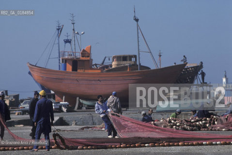 ( MAROCCO ) COSTA ATLANTICA : PORTO DI ESSAOUIRA - © 1996 Graziano Arici/Rosebud2 / GEO