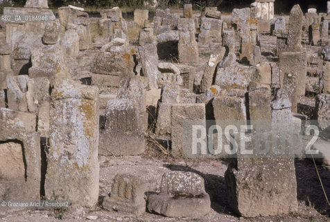 ( TUNISIA ) SCAVI ARCHEOLOGICI DI CARTAGINE : IL TOPHET  - © 1996 Graziano Arici/Rosebud2 / GEO / CIMITERO