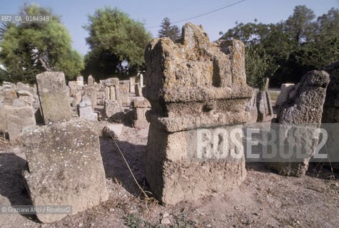 ( TUNISIA ) SCAVI ARCHEOLOGICI DI CARTAGINE : IL TOPHET  - © 1996 Graziano Arici/Rosebud2 / GEO / CIMITERO
