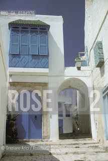 ( TUNISIA ) SIDI BOU SAID : CASE DEL CENTRO - © 1996 Graziano Arici/Rosebud2 / GEO