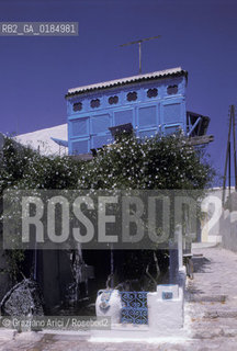 ( TUNISIA ) SIDI BOU SAID : UNA CASA - © 1996 Graziano Arici/Rosebud2 / GEO / BLU