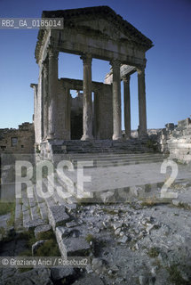 ( TUNISIA ) SITO ARCHEOLOGICO DI DOUGGA :  FORO - © 1996 Graziano Arici/Rosebud2 / GEO