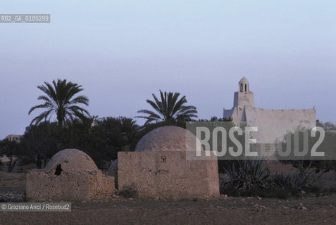 ( TUNISIA )  ISOLA DJERBA ( JERBA ) : MOSCHEA  - © 1996 Graziano Arici/Rosebud2 / GEO / ARCHITETTURA