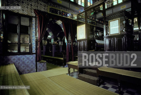 ( TUNISIA )  ISOLA DJERBA ( JERBA ) : LA SINAGOGA LA GHRIBA   - © 1996 Graziano Arici/Rosebud2 / GEO /  EBREI