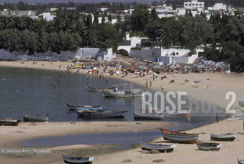 ( TUNISIA ) HAMMAMET  :LA SPIAGGIA  - © 1996 Graziano Arici/Rosebud2 / GEO