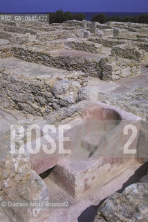 ( TUNISIA ) CAPO BON : CITTA PUNICA DI KERKOUANE  - © 1996 Graziano Arici/Rosebud2 / GEO / VASCA DA BAGNO