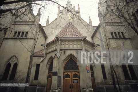 ( REPUBBLICA CECA ) PRAGA : JOSEFOV ( GHETTO EBRAICO )  - LA SINAGOGA MEISL - © 1986 Graziano Arici/Rosebud2 / GEO / EBREI
