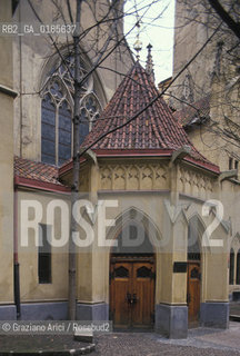 ( REPUBBLICA CECA ) PRAGA : JOSEFOV ( GHETTO EBRAICO )  - LA SINAGOGA MEISL   - © 1986 Graziano Arici/Rosebud2 / GEO / EBREI