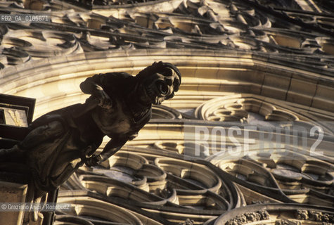 ( REPUBBLICA CECA ) PRAGA : CATTEDRALE DI S.VITO ( HRADCANY) - © 1986 Graziano Arici/Rosebud2 / GEO / GOCCIOLATOI