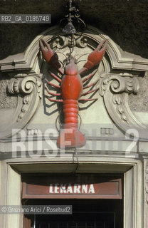 ( REPUBBLICA CECA ) -  MORAVIA  -  BRNO  : FARMACIA - © 1986 Graziano Arici/Rosebud2 / GEO / INSEGNA / ARAGOSTA