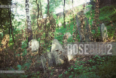 ( REPUBBLICA CECA ) -  MORAVIA  -  TREBIC : ANTICO CIMITERO EBRAICO  - © 1986 Graziano Arici/Rosebud2 / GEO / EBREI