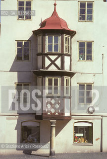 ( REPUBBLICA CECA ) -  BOEMIA  -  CHEB : LA PIAZZA DEL RE GIORGIO  - LO SPALICEK ( GHETTO EBRAICO ) - © 1986 Graziano Arici/Rosebud2 / GEO / EBREI