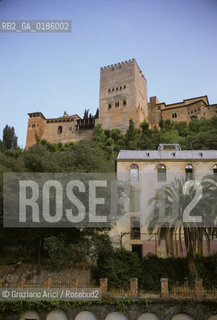 ( SPAGNA  ) ANDALUSIA  GRANADA  : IL PALAZZO DELLALHAMBRA   © 1990 Graziano Arici/Rosebud2 / GEO / ARCHITETTURA ARABO ANDALUSA